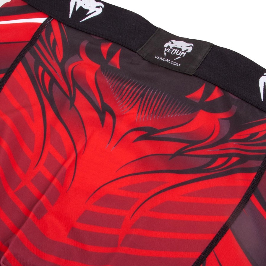 calça de compressão venum bloody roar - vermelha