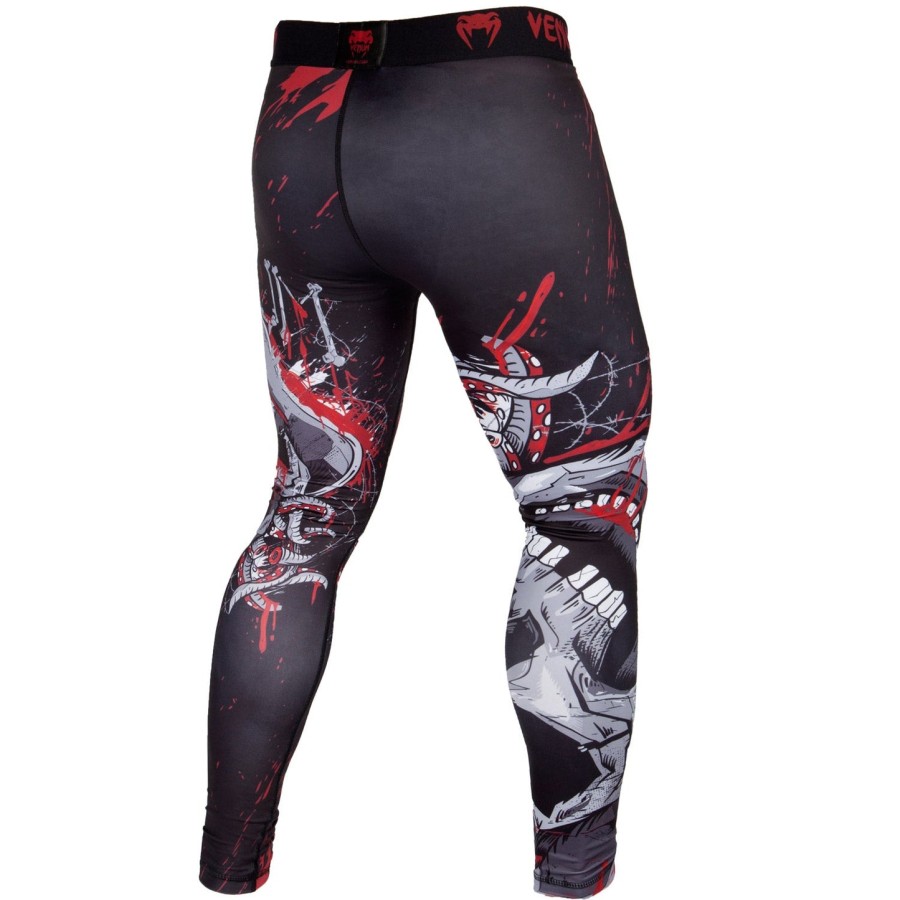 calça de compressão venum pirate 3.0 - pretovermelho