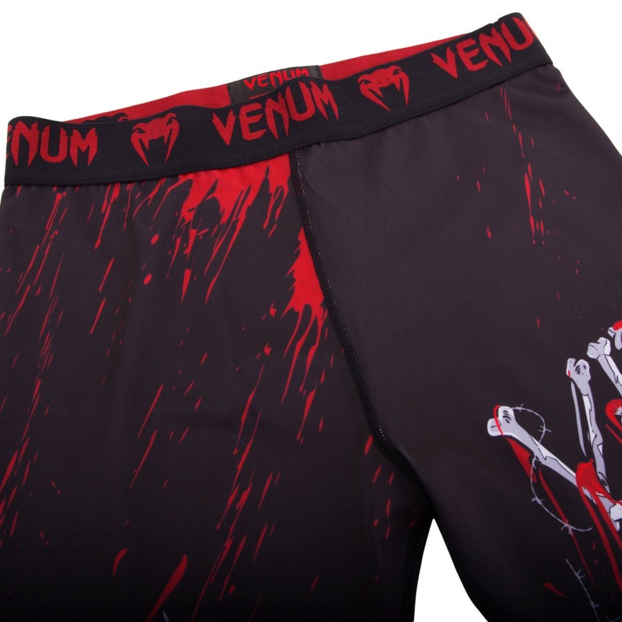 calça de compressão venum pirate 3.0 - pretovermelho