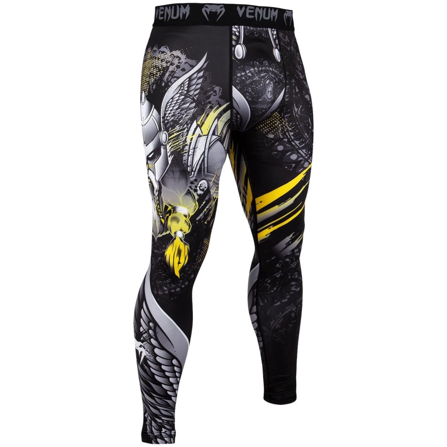 calça de compressão venum viking 2.0 - pretoamarelo