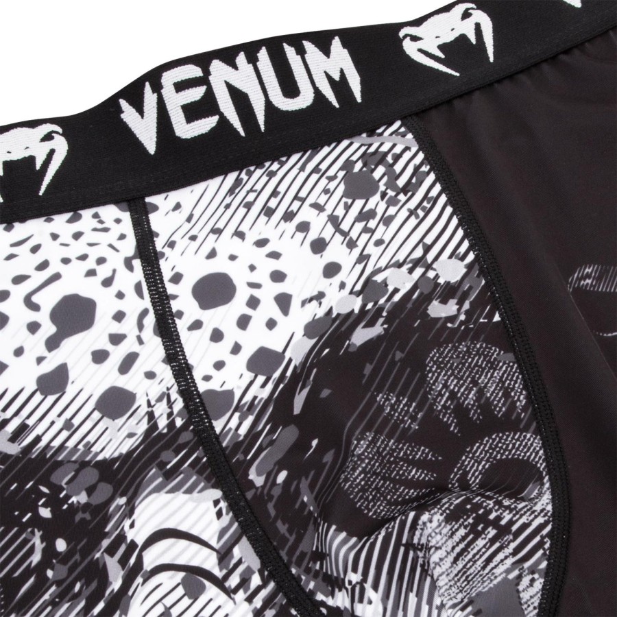 calça de compressão venum santa muerte 3.0 - pretobranco