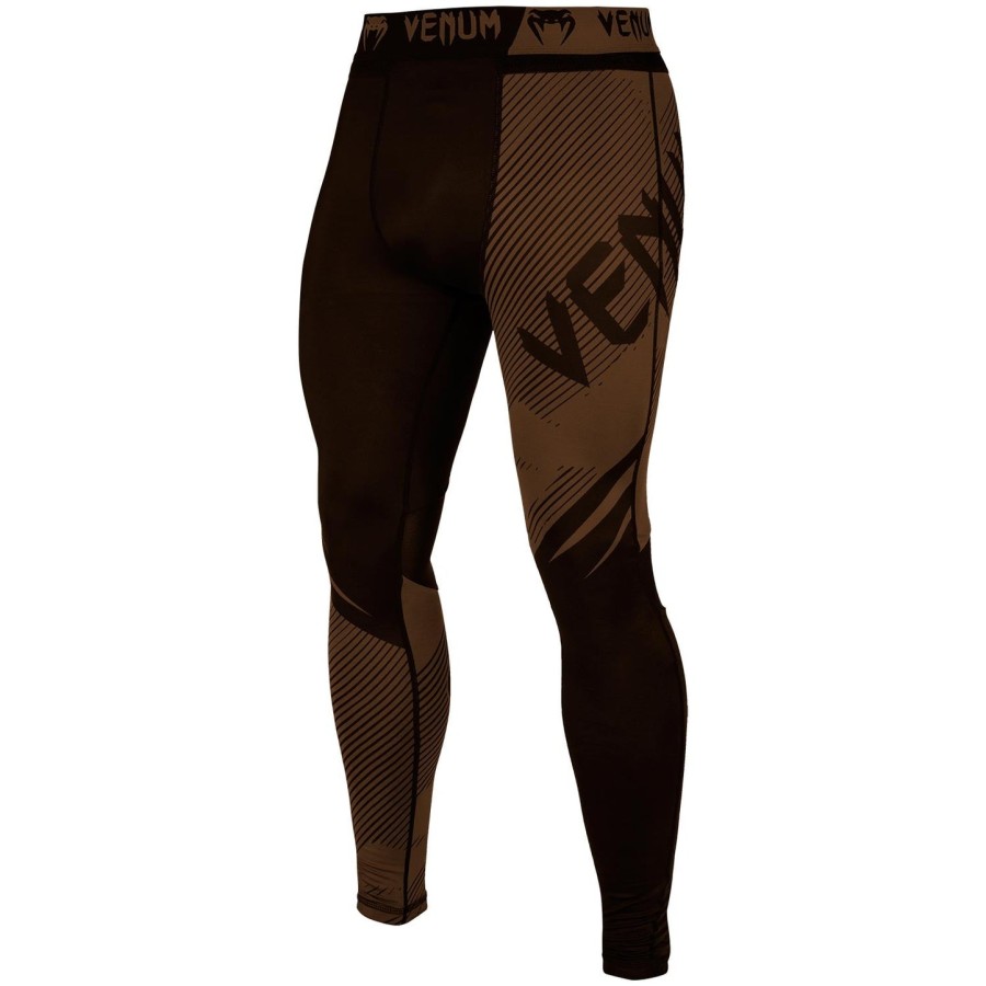 calça de compressão venum nogi 2.0 - pretamarrom