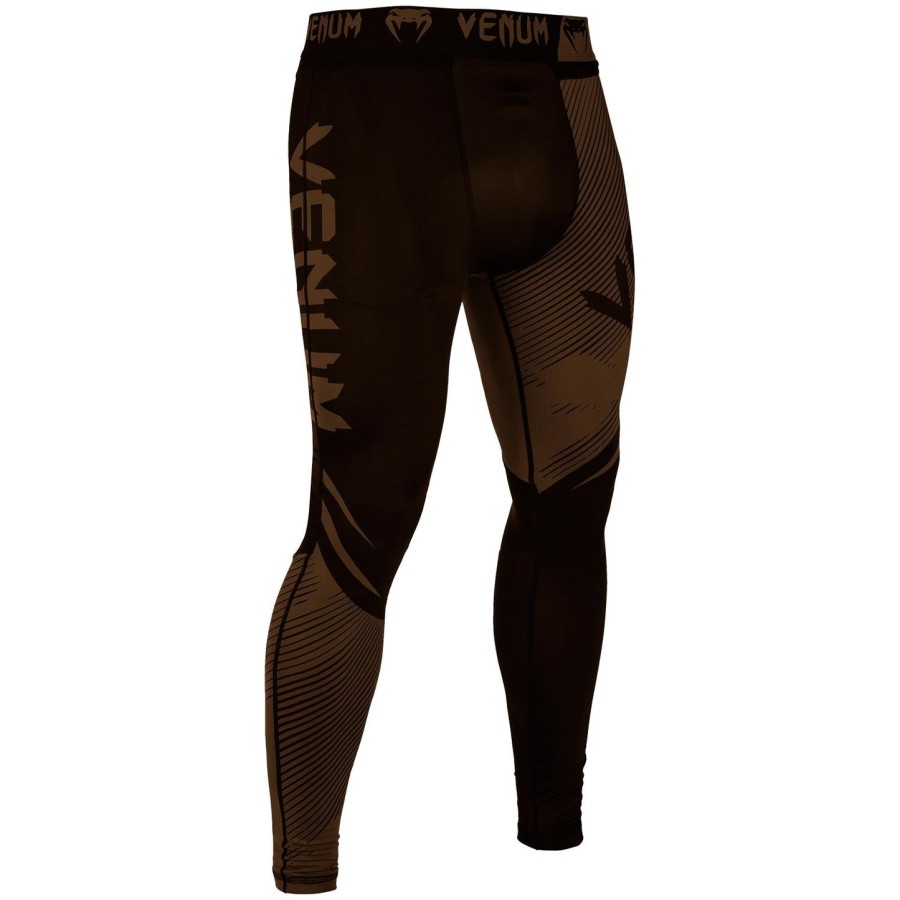 calça de compressão venum nogi 2.0 - pretamarrom