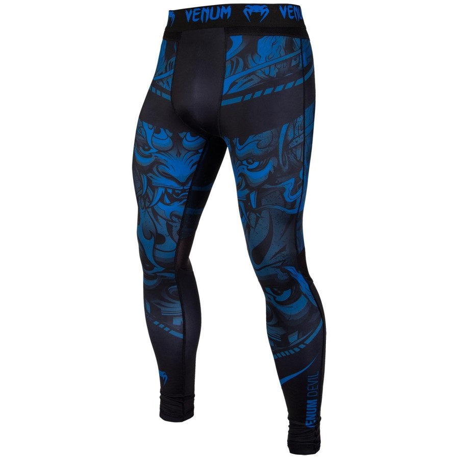 calça de compressão venum devil - azul marinhopreta