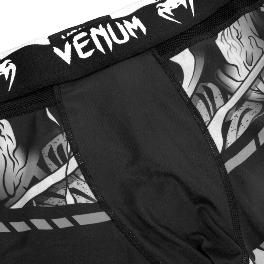 calça de compressão venum devil - brancapreta