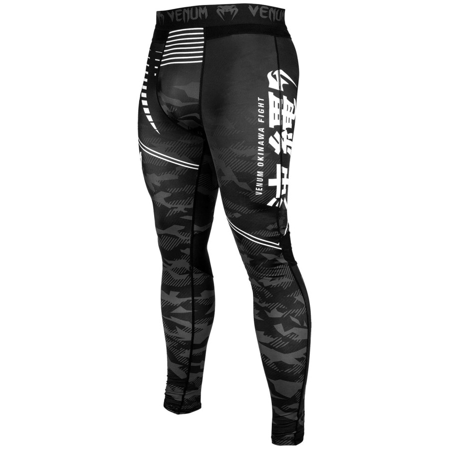 calça de compressão venum okinawa 2.0 - pretobranco