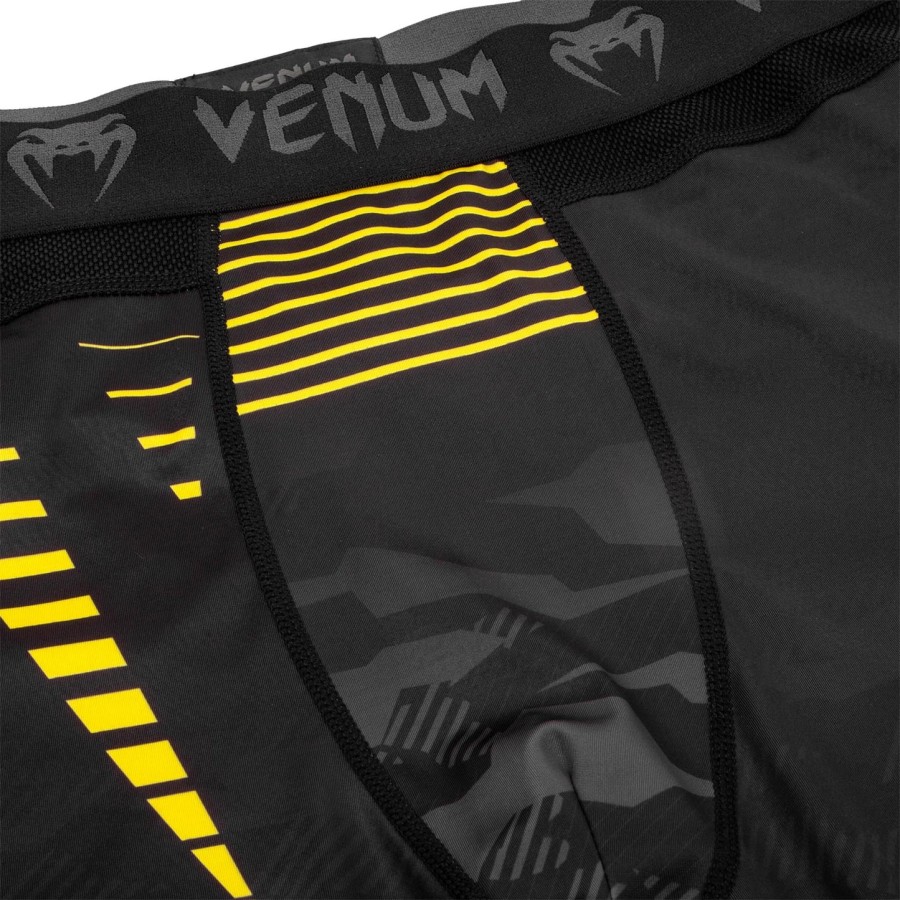calça de compressão venum okinawa 2.0 - pretoamarelo