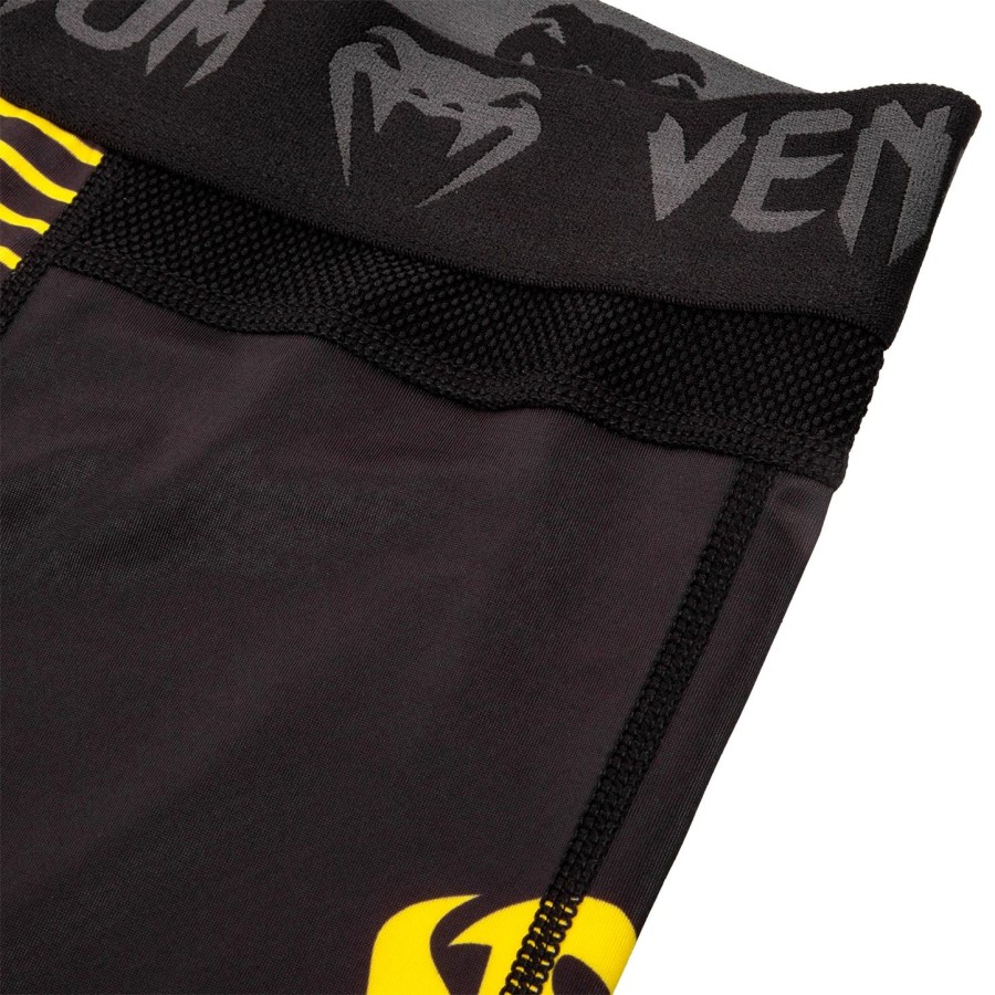 calça de compressão venum okinawa 2.0 - pretoamarelo