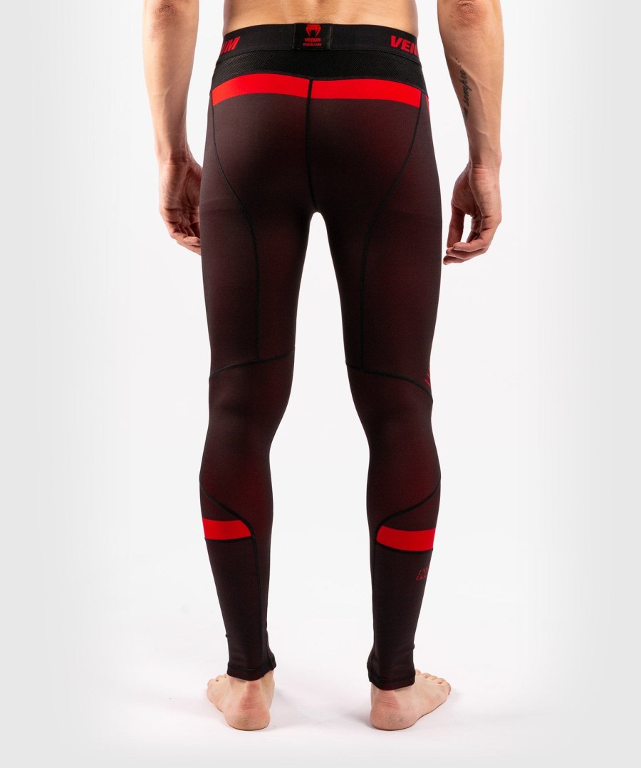 calça de compressão venum nogi 3.0 - pretavermelha
