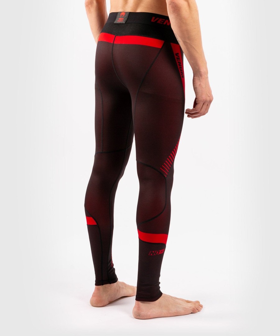 calça de compressão venum nogi 3.0 - pretavermelha