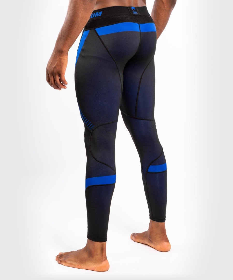 calça de compressão venum nogi 3.0 - pretaazul