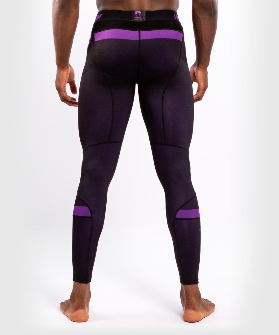 calça de compressão venum nogi 3.0 - pretaroxa