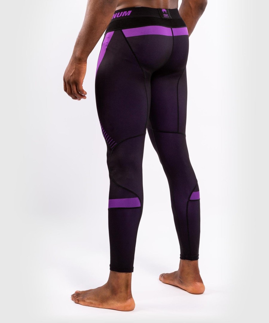 calça de compressão venum nogi 3.0 - pretaroxa