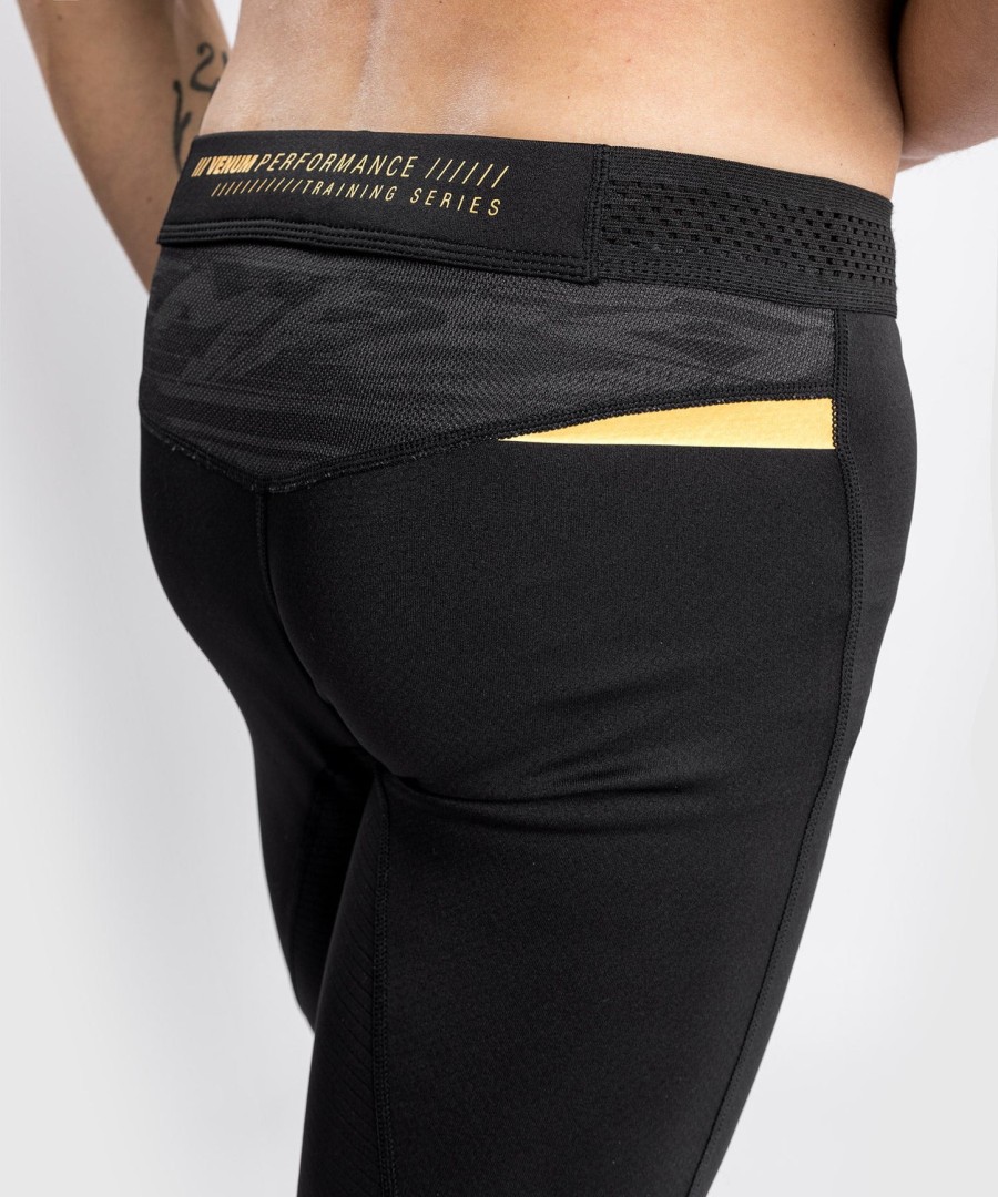 calça de compressão venum tempest 2.0 – pretodourado