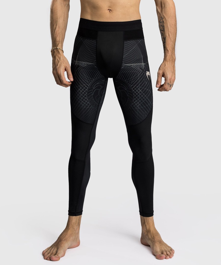 calças de compressão venum g-fit air para homem - preto profundoareia do deserto