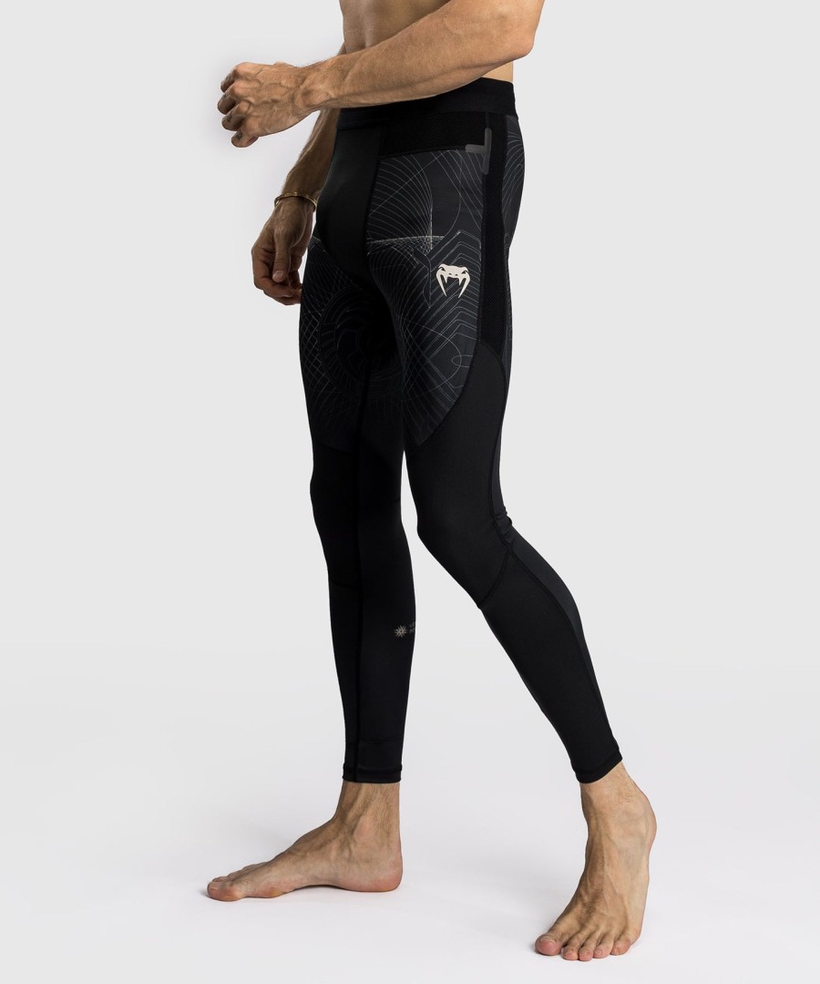 calças de compressão venum g-fit air para homem - preto profundoareia do deserto