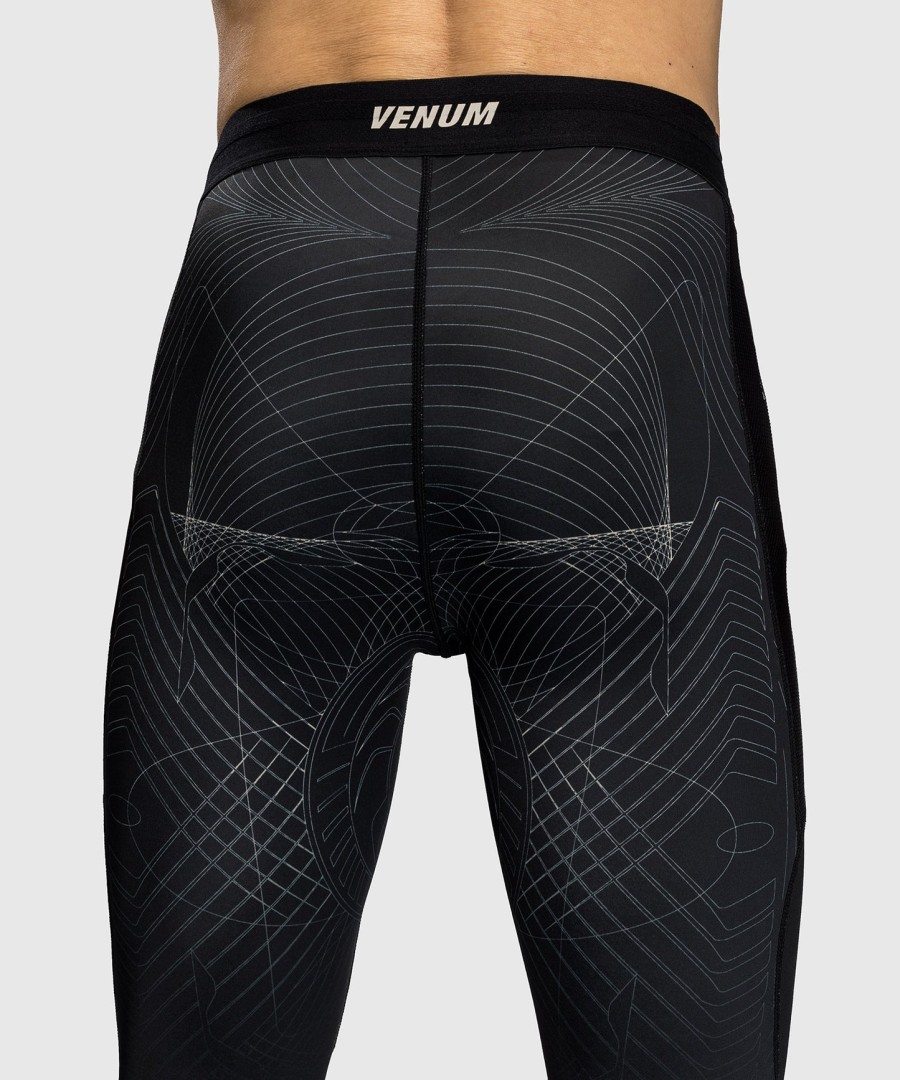calças de compressão venum g-fit air para homem - preto profundoareia do deserto