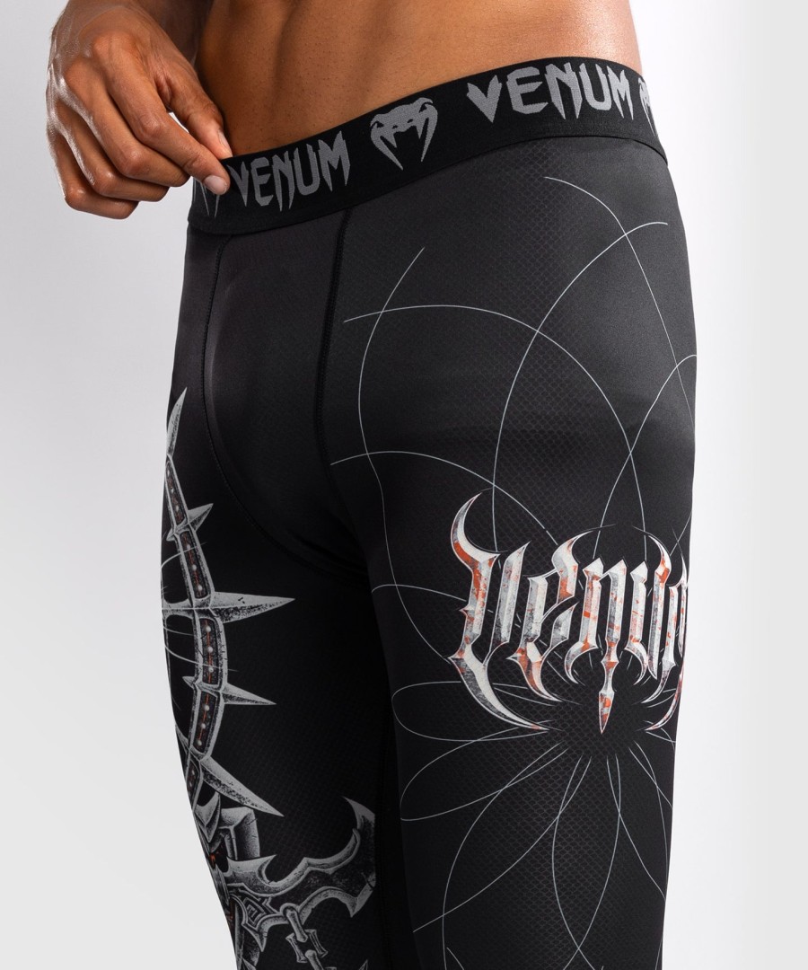 calças de compressão venum gladiator 5.0 para homem - pretoprata