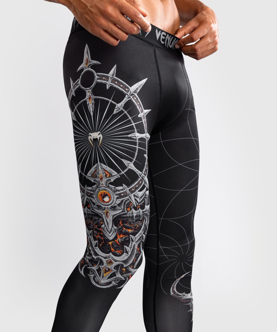 calças de compressão venum gladiator 5.0 para homem - pretoprata
