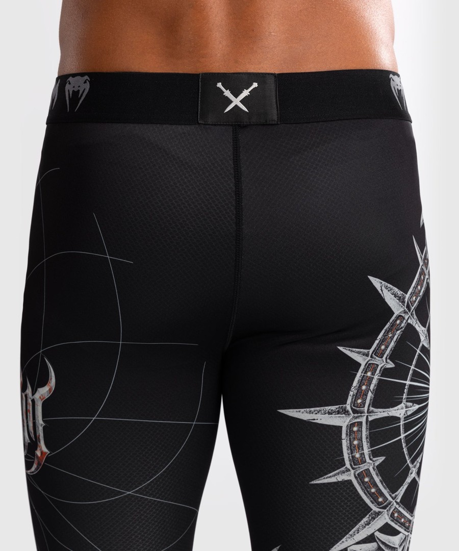 calças de compressão venum gladiator 5.0 para homem - pretoprata