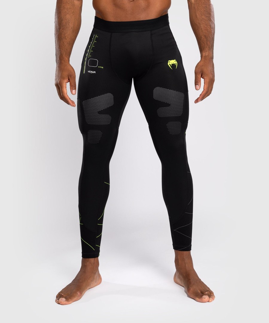 calças de treino venum training camp 4.0 - pretoverde neon