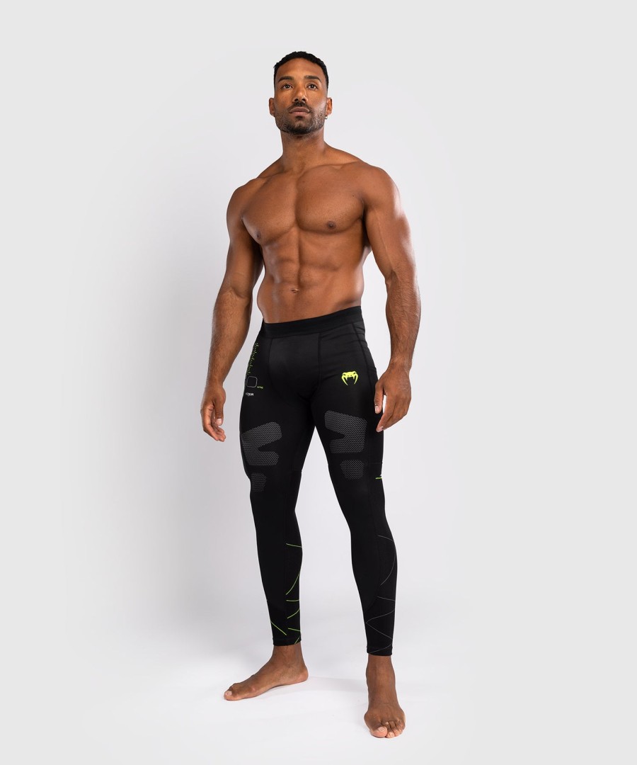 calças de treino venum training camp 4.0 - pretoverde neon