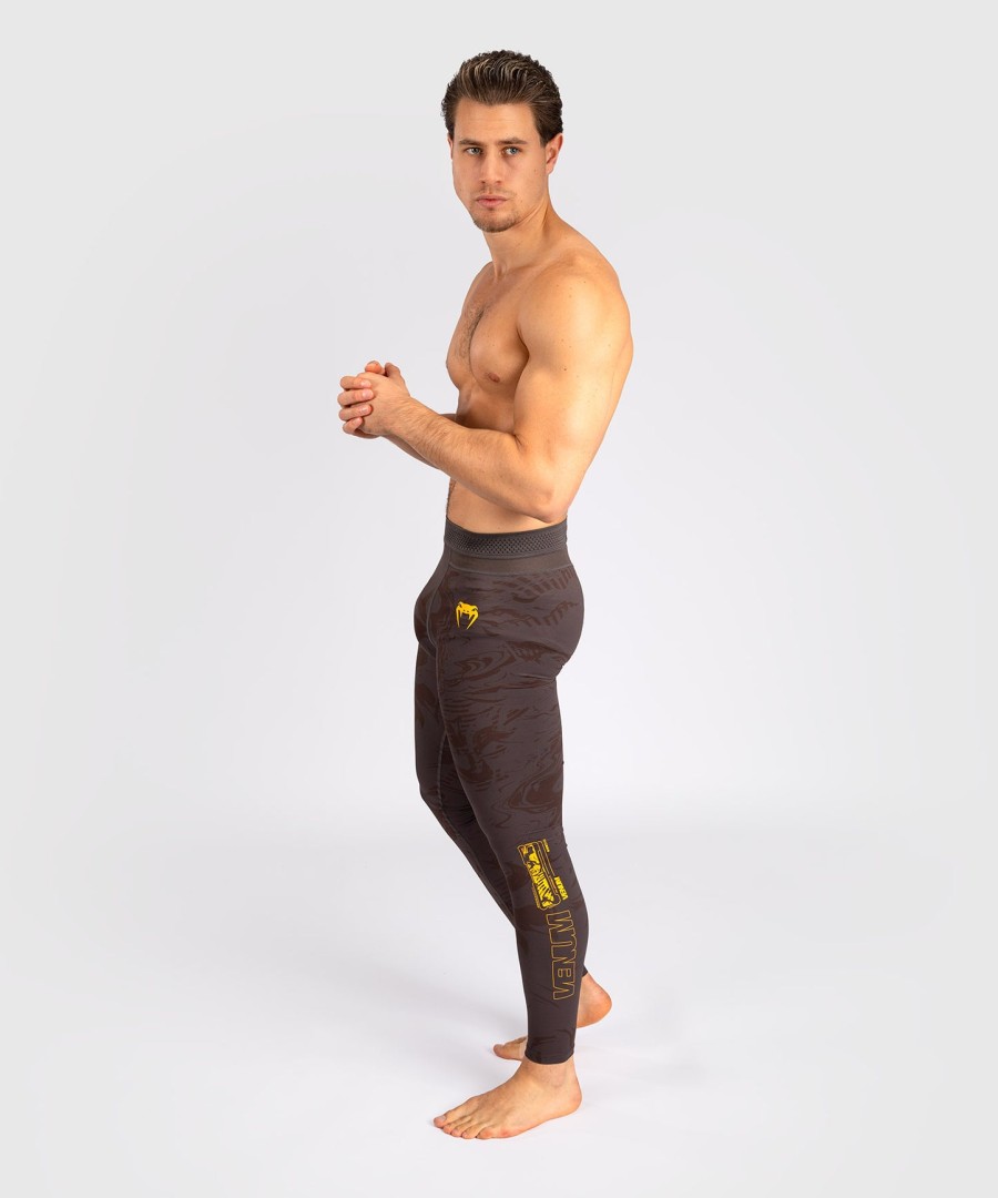 calça de performance masculina ufc fusion by venum fight week - marrom terra