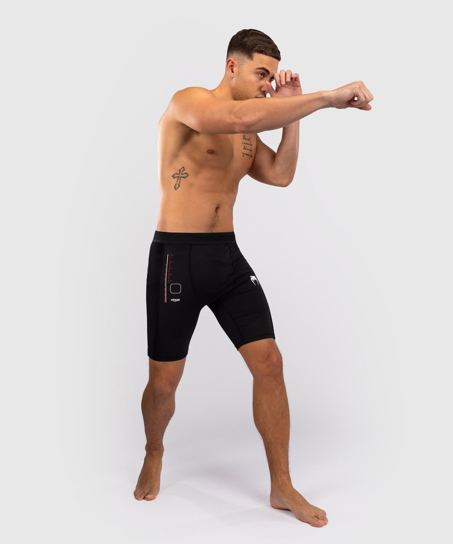 venum tactical xt vale tudo shorts - pretovermelho fogo