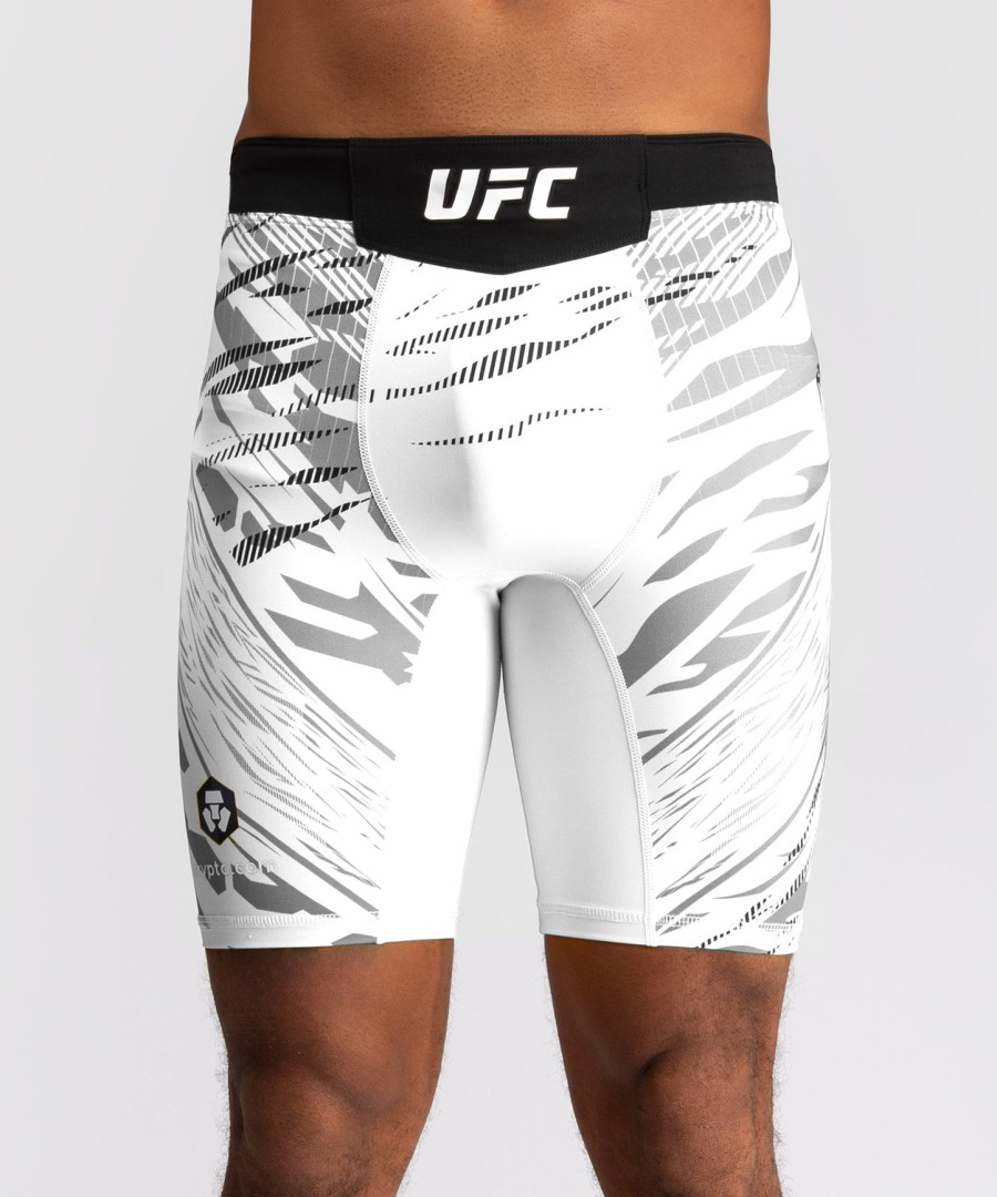 bermuda ufc fusion by venum authentic fight night masculina vale tudo - branca