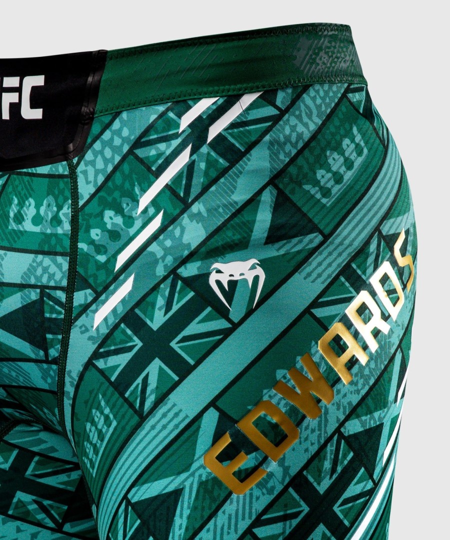 masculino ufc incomparável por venum green leon edwards vale tudo short