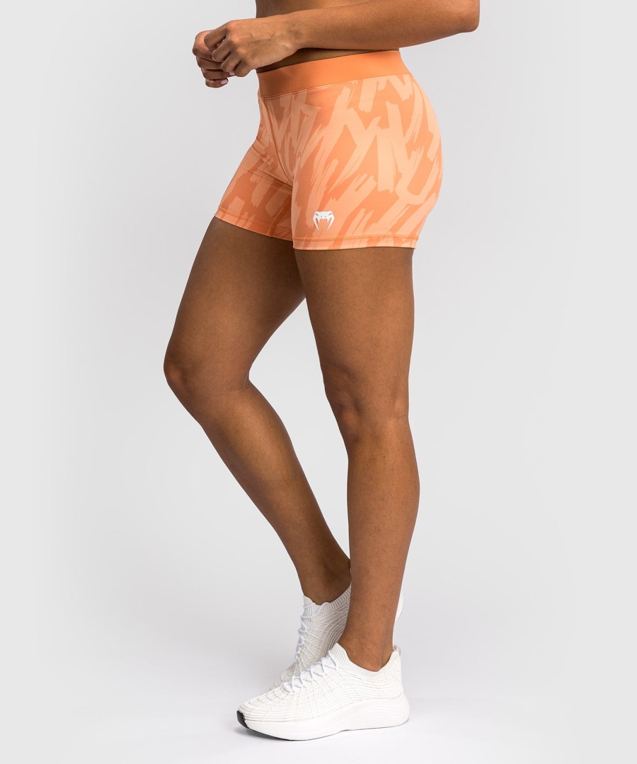 shorts de compressão femininos venum graffiti - damasco aveludado