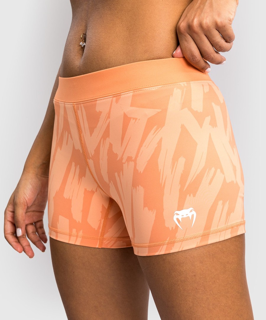 shorts de compressão femininos venum graffiti - damasco aveludado