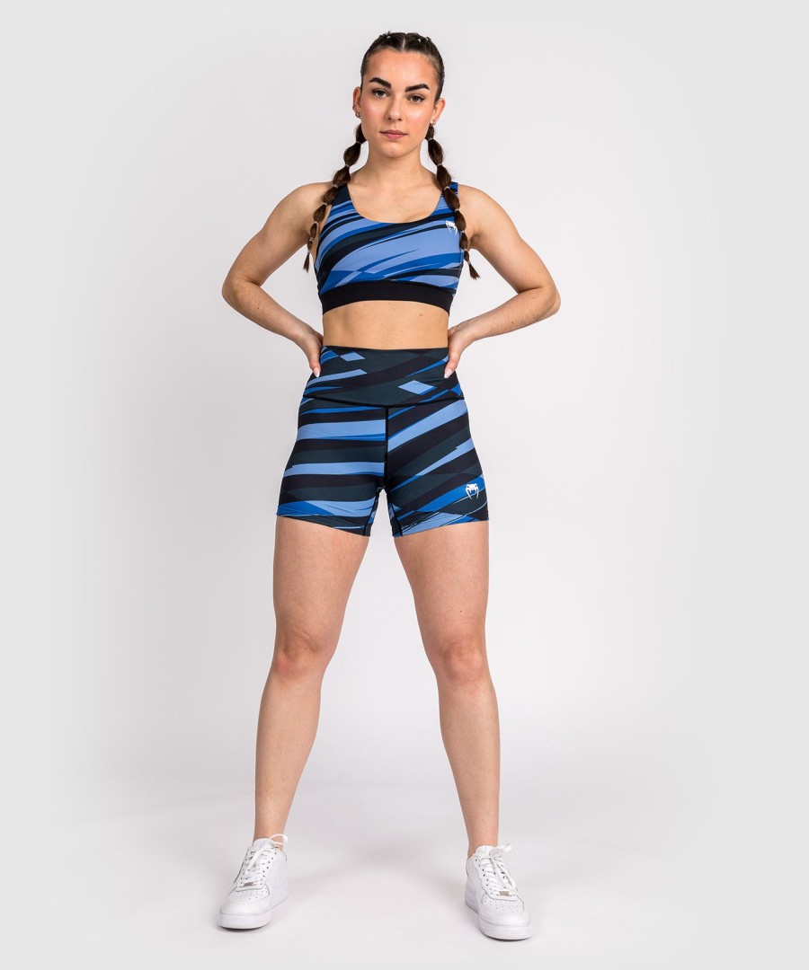 shorts de compressão femininos venum abyss – azul sombra