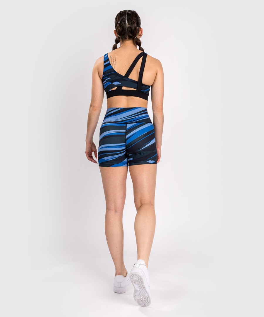 shorts de compressão femininos venum abyss – azul sombra