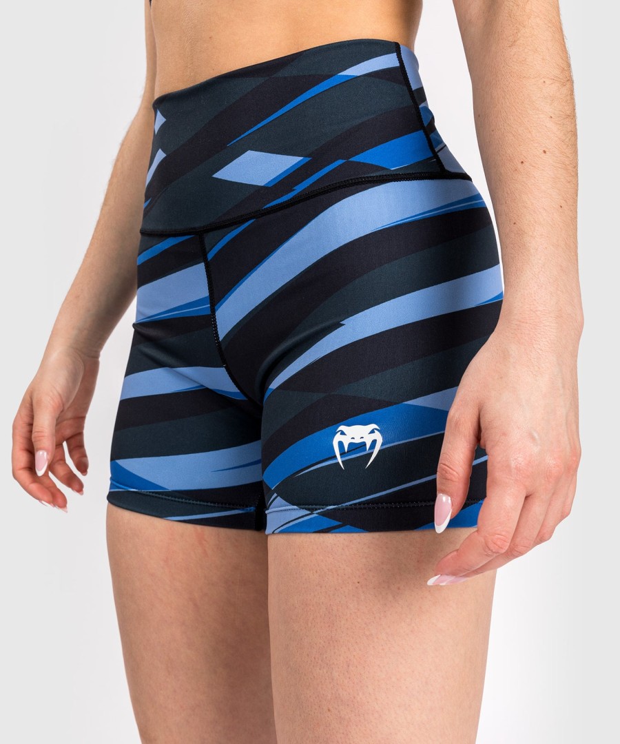 shorts de compressão femininos venum abyss – azul sombra