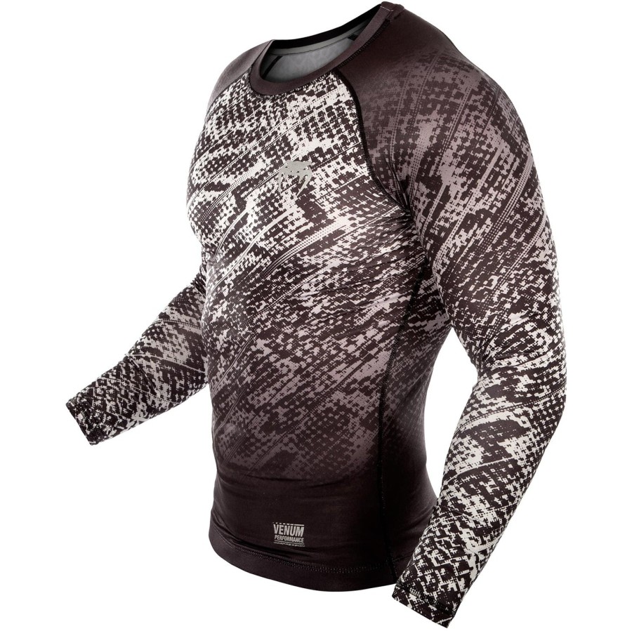 camiseta de compressão tropical venum - pretocinza