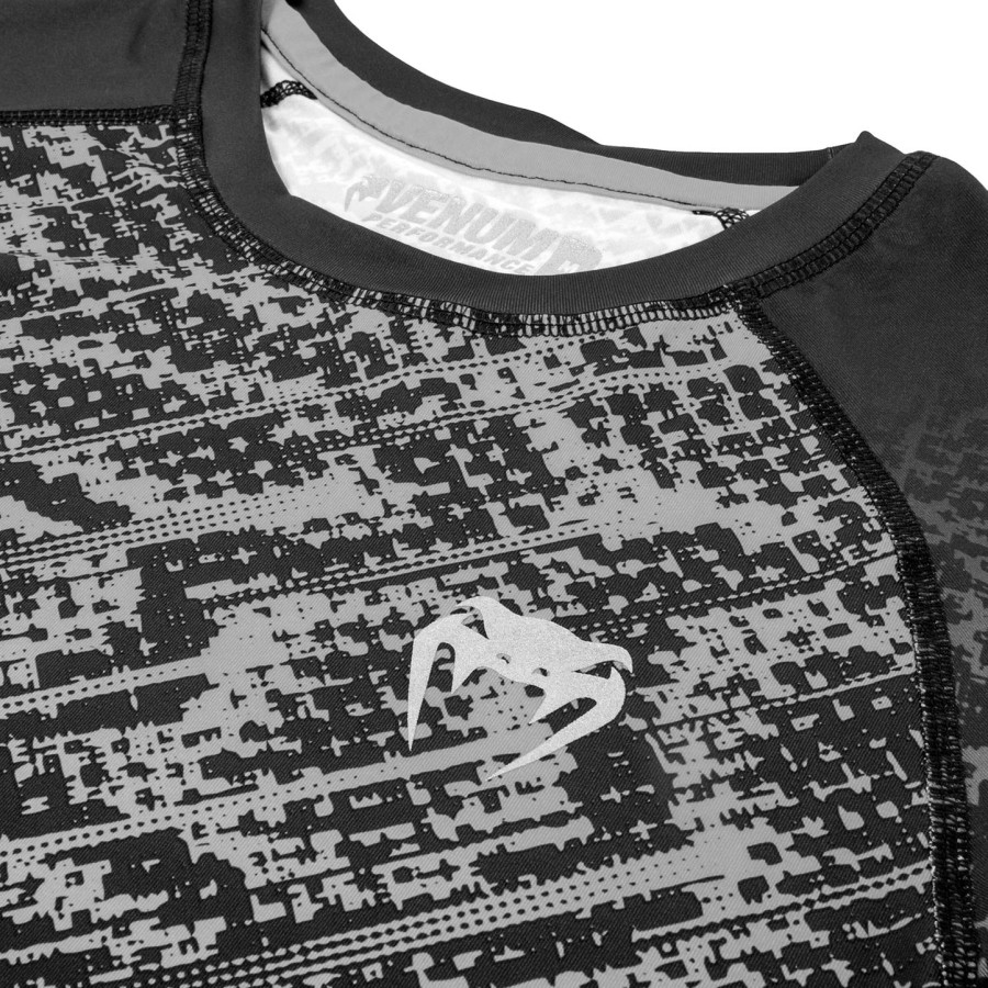 camiseta de compressão tropical venum - pretocinza
