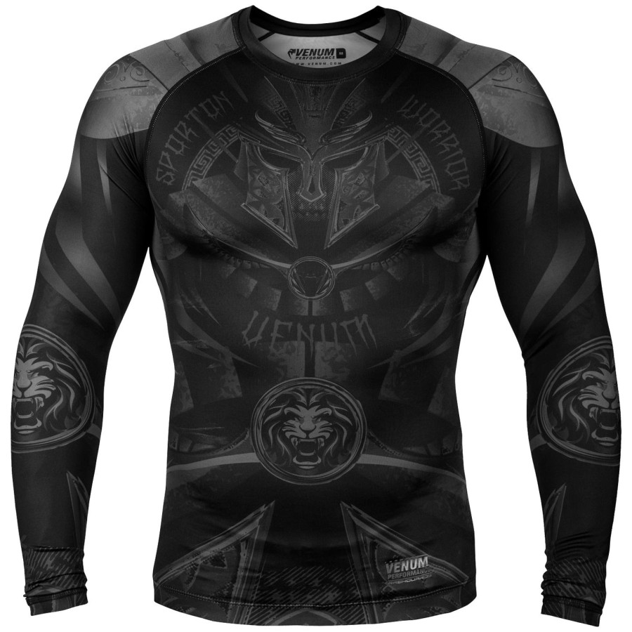 camiseta de proteção solar venum gladiator 3.0 - manga longa - pretopreto