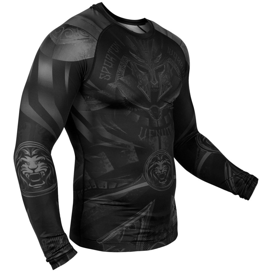 camiseta de proteção solar venum gladiator 3.0 - manga longa - pretopreto