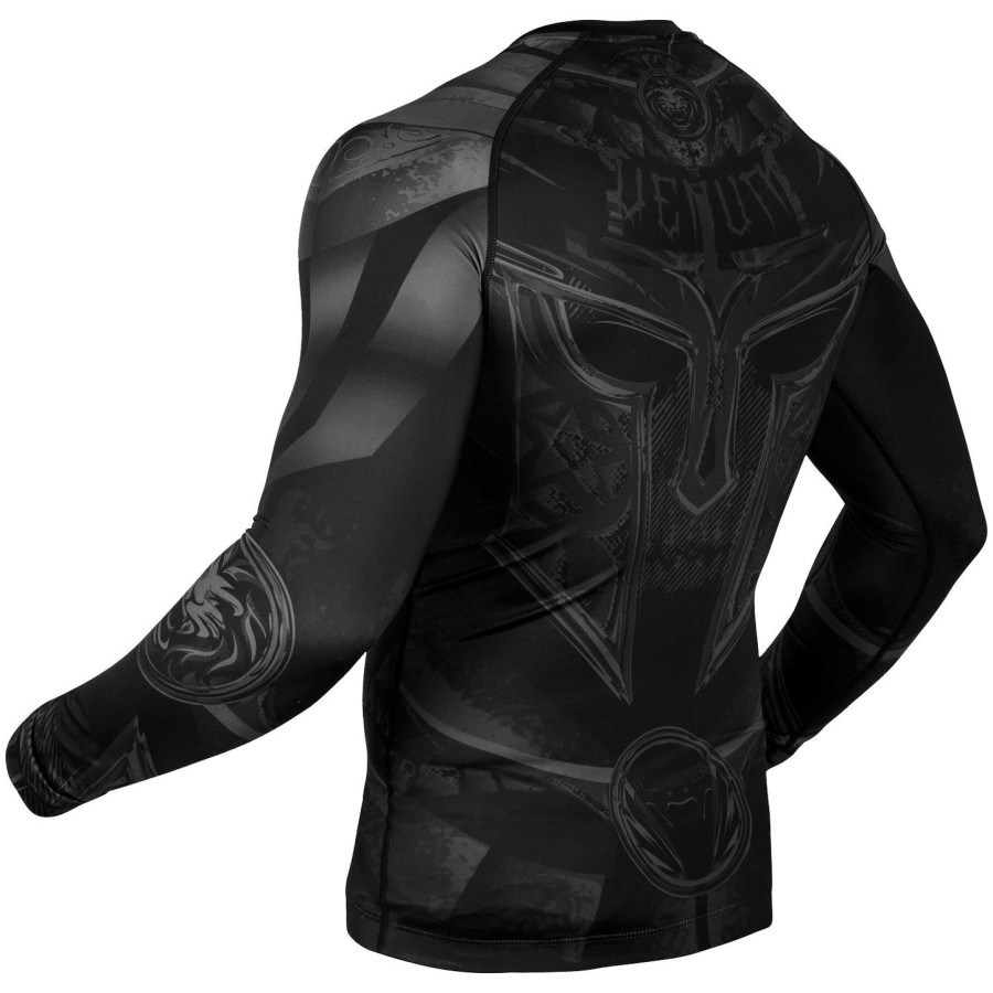 camiseta de proteção solar venum gladiator 3.0 - manga longa - pretopreto