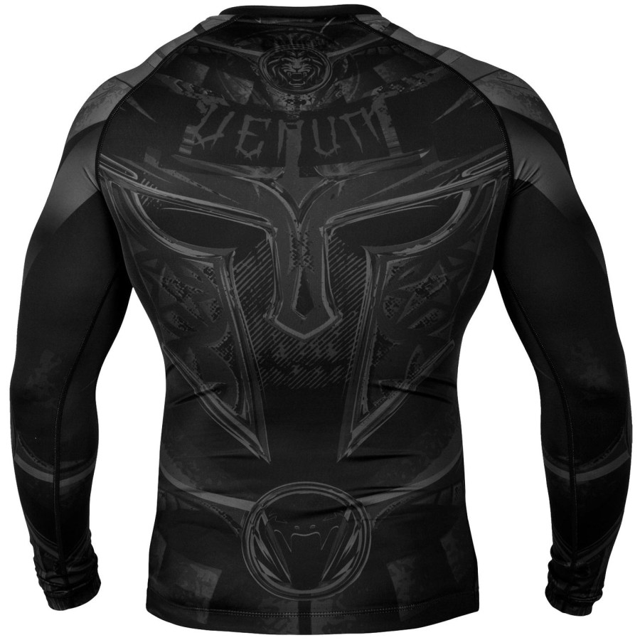 camiseta de proteção solar venum gladiator 3.0 - manga longa - pretopreto