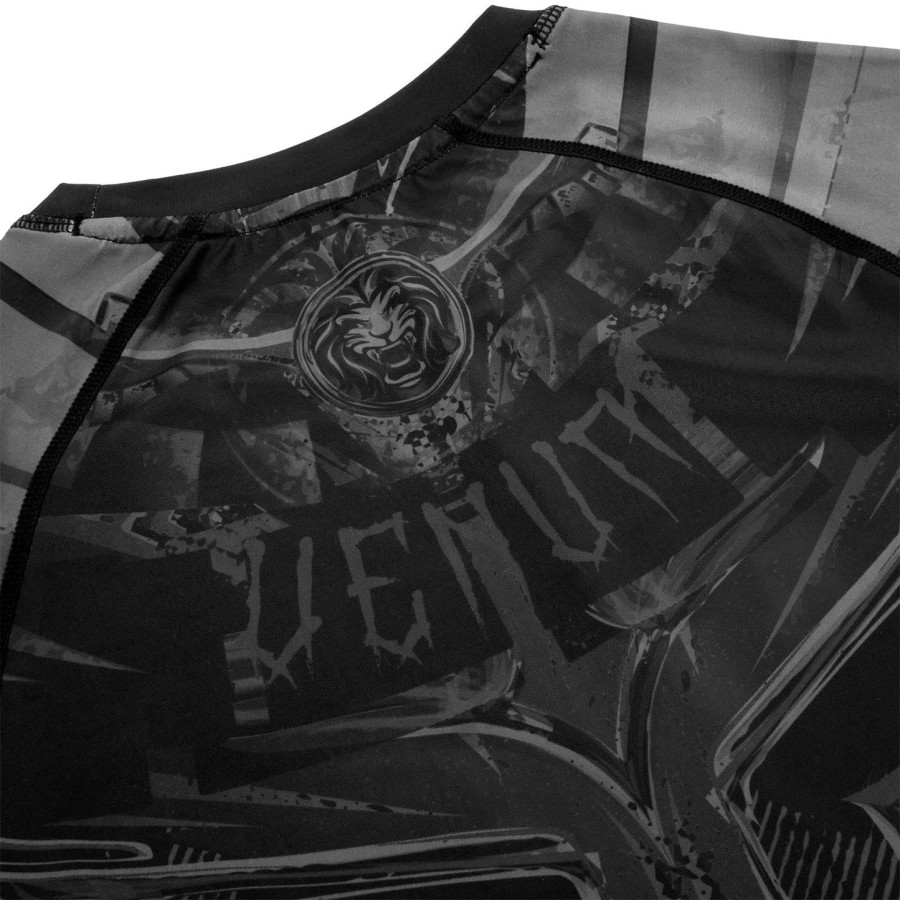 camiseta de proteção solar venum gladiator 3.0 - manga longa - pretopreto