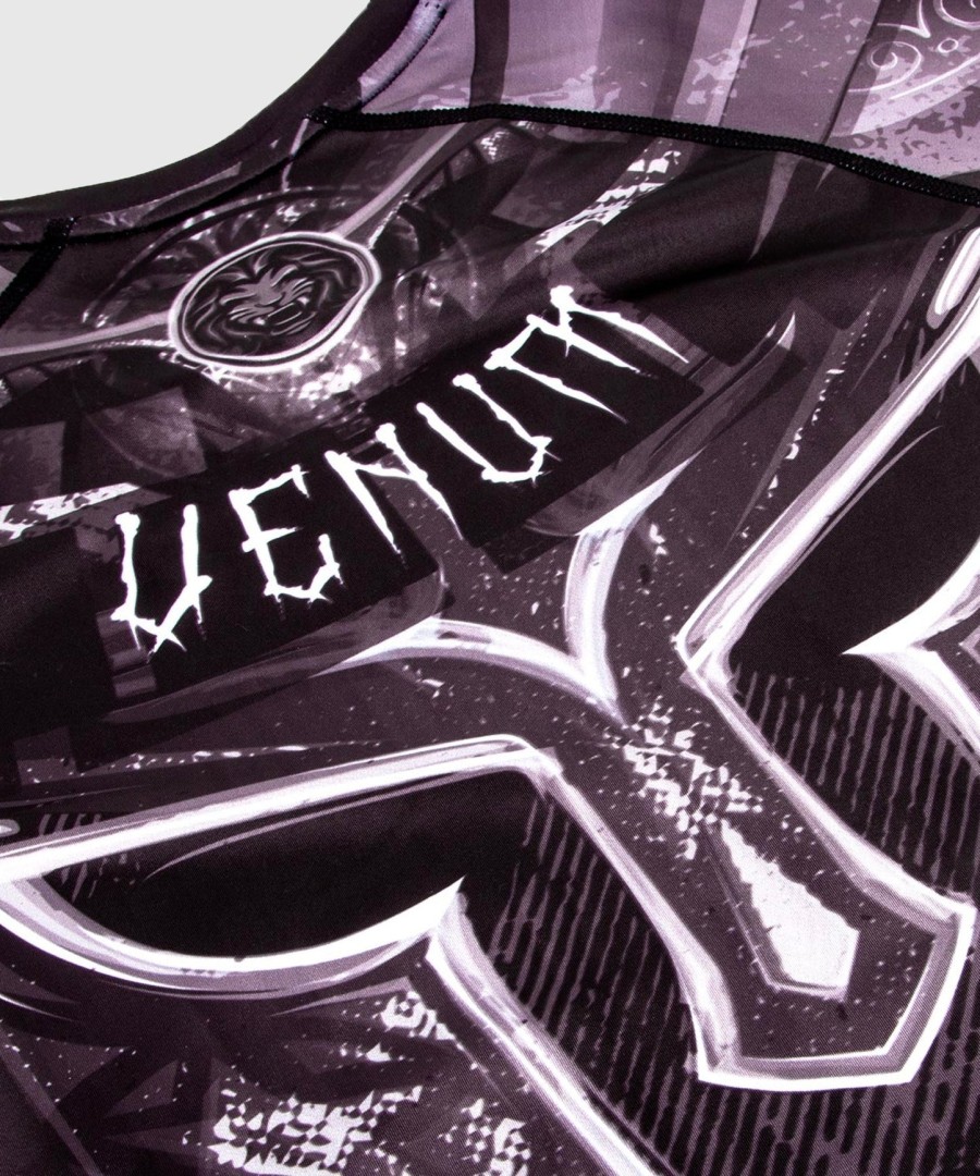 camiseta de proteção solar venum gladiator 3.0 - pretobranco - manga curta