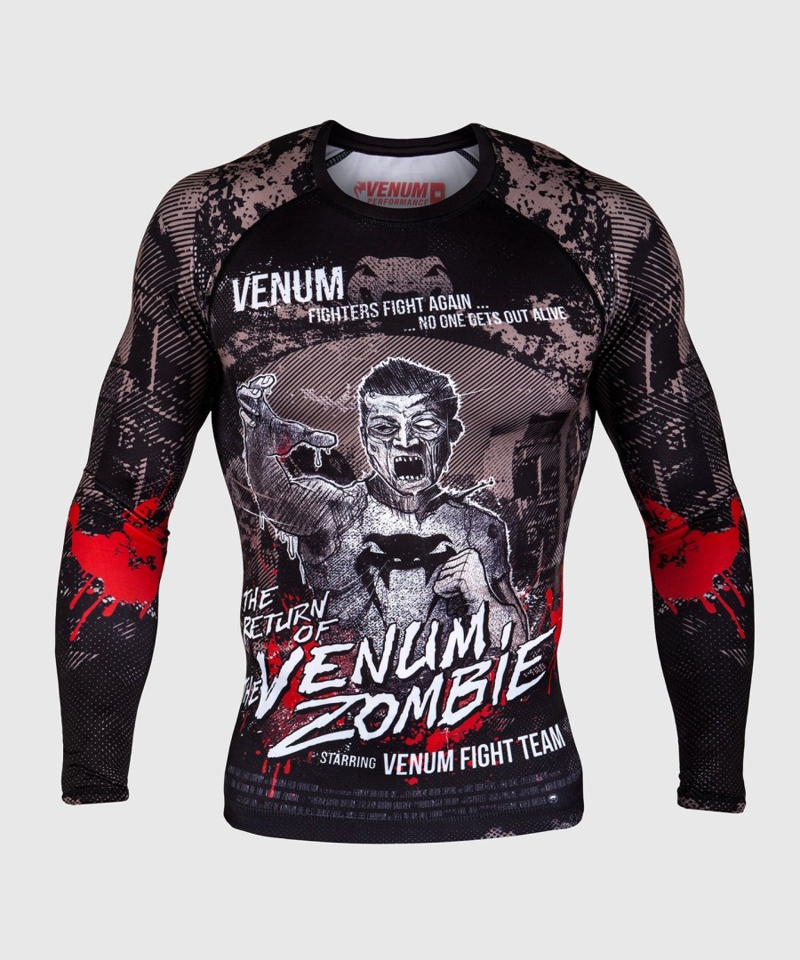 camiseta de proteção solar venum zombie return - manga longa - preta