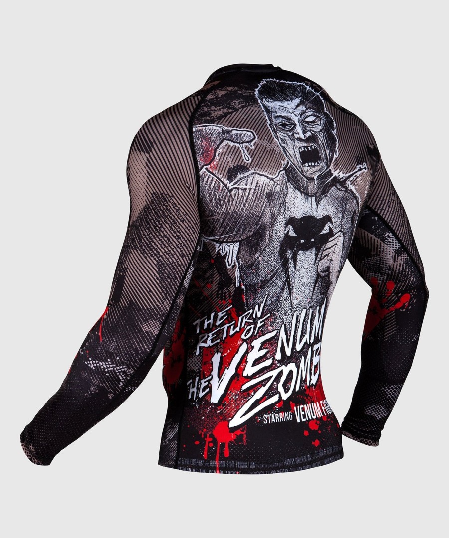 camiseta de proteção solar venum zombie return - manga longa - preta