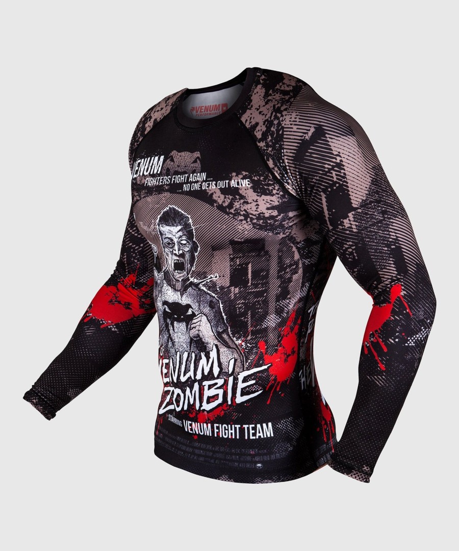 camiseta de proteção solar venum zombie return - manga longa - preta
