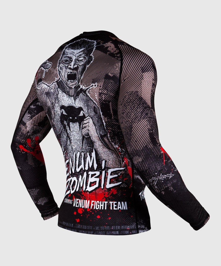 camiseta de proteção solar venum zombie return - manga longa - preta
