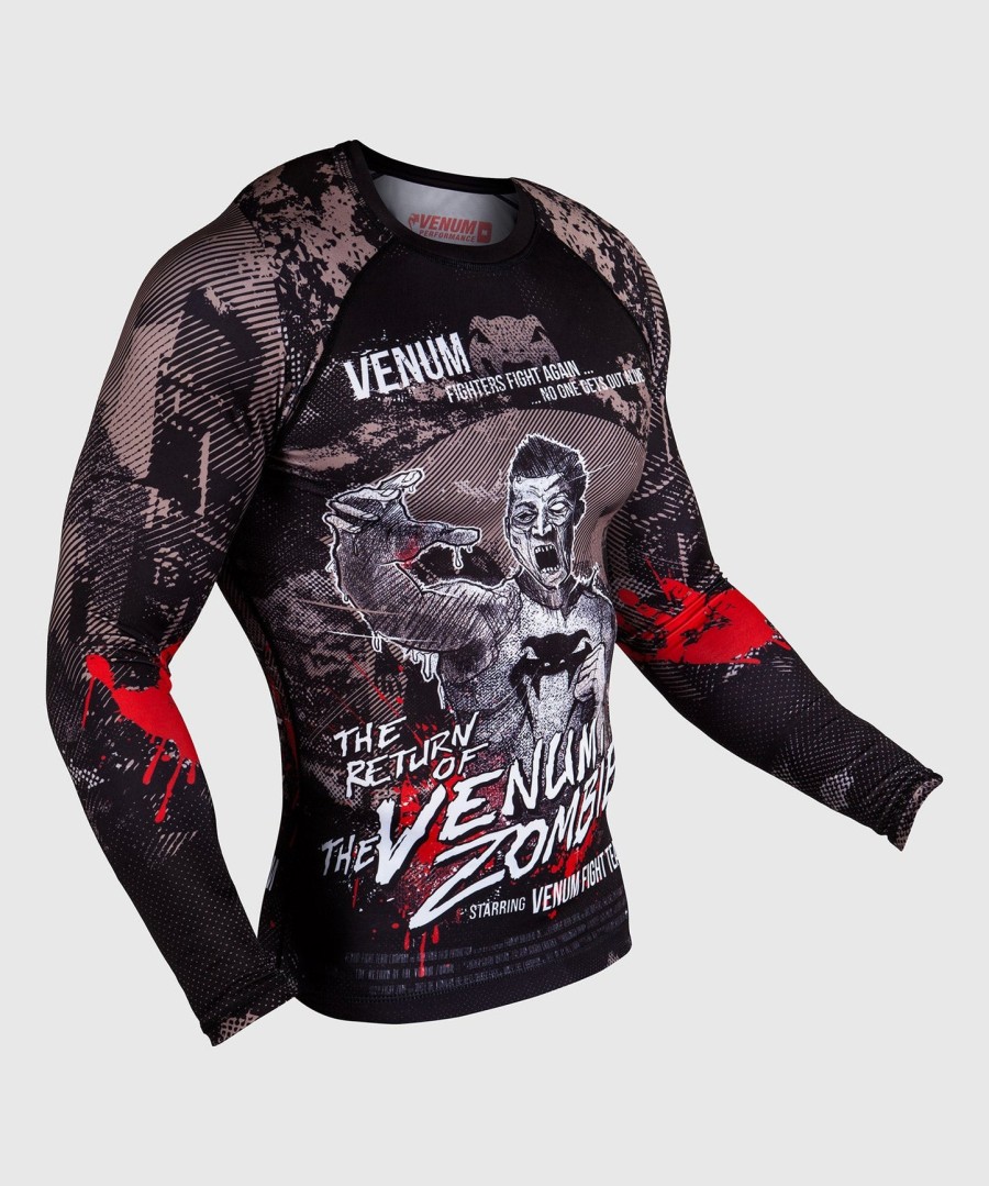 camiseta de proteção solar venum zombie return - manga longa - preta