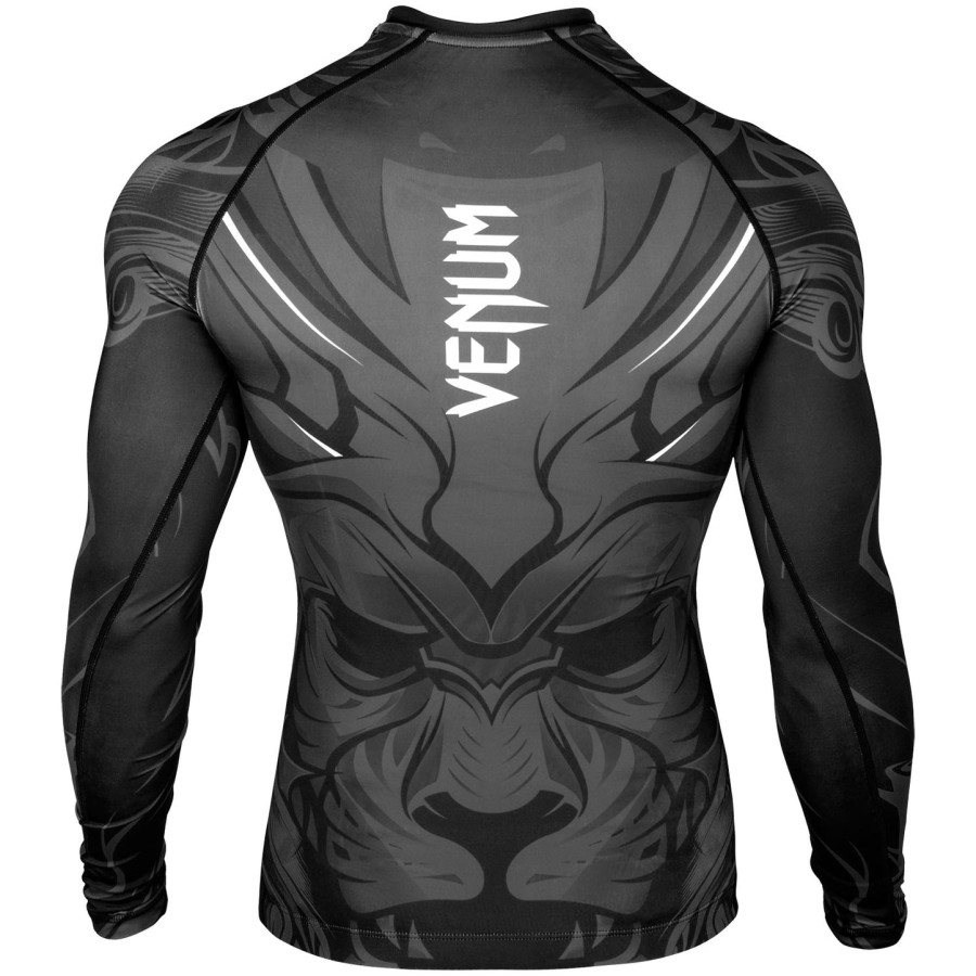camiseta de proteção solar venum bloody roar - manga longa - cinza - exclusiva