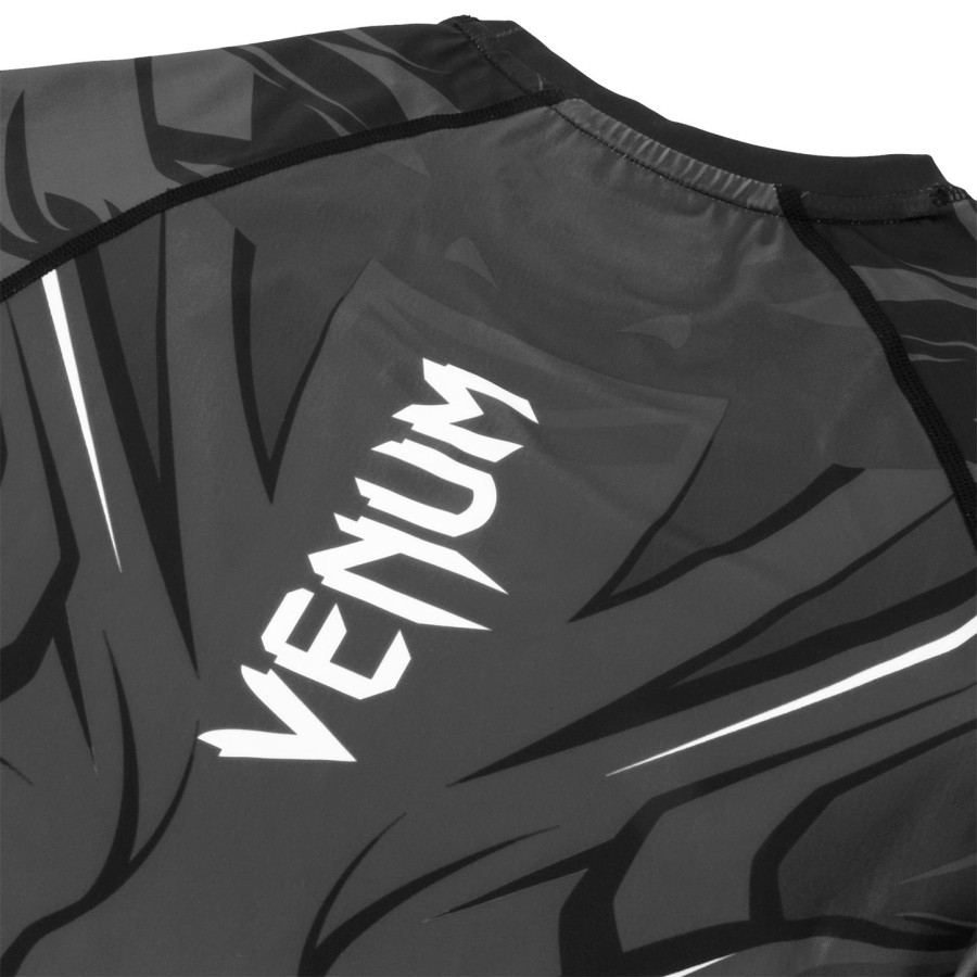camiseta de proteção solar venum bloody roar - manga longa - cinza - exclusiva